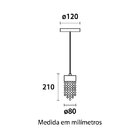 Lustre Pendente Blumenau Cristal Light Dourado G9 Bivolt