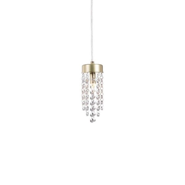 Lustre Pendente Blumenau Cristal Light Dourado G9 Bivolt