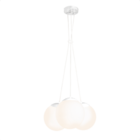 Lustre Pendente Blumenau Globb 3xe27 Bivolt Leitosa