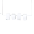 Lustre Pendente Blumenau Kina Light G9 Bivolt Branco Fosco