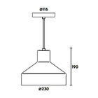 Lustre Pendente Blumenau Liza E27 Bivolt Preto/dourado