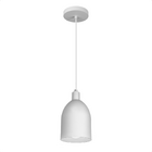 Lustre Pendente Blumenau Mila E27 Bivolt Branco Fosco