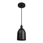 Lustre Pendente Blumenau Mila E27 Bivolt Preto