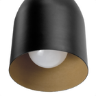 Lustre Pendente Blumenau Mila E27 Bivolt Preto/dourado