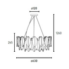 Lustre Pendente Blumenau Naiá E14 Bivolt Dourado