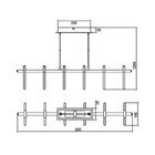 Lustre Pendente Blumenau Premium Rings Com Led Bivolt 6500k L