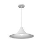 Lustre Pendente Blumenau Téo E27 Bivolt Branco Fosco