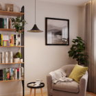 Lustre Pendente Blumenau Téo E27 Bivolt Preto