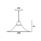 Lustre Pendente Blumenau Téo E27 Bivolt Preto