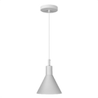 Lustre Pendente Blumenau Toni E27 Bivolt Branco Fosco