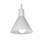Lustre Pendente Blumenau Toni E27 Bivolt Branco Fosco
