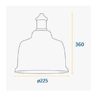 Lustre Pendente Blumenau Vintage Soho Âmbar E27 Bivolt - Único