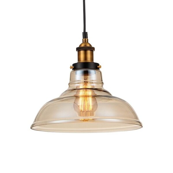 Lustre Pendente Blumenau Vintage Tamaron 28 Âmbar E27 Bivolt