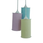 Lustre Pendente Cacho Arabesco Verde, Amarelo E Rosa