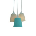 Lustre Pendente Cacho Bege E Piquet Tiffany