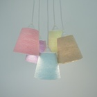 Lustre Pendente Cacho Frufru Fios Coloridos Bivolt