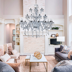 Lustre Pendente Candelabro Maria Tereza Nice 28 Lâmpadas E14