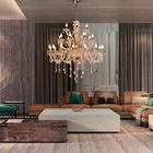 Lustre Pendente Candelabro Maria Tereza Nice 28 Lâmpadas E14