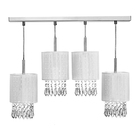 Lustre Pendente Cganza Quadruplo Redondo Branco