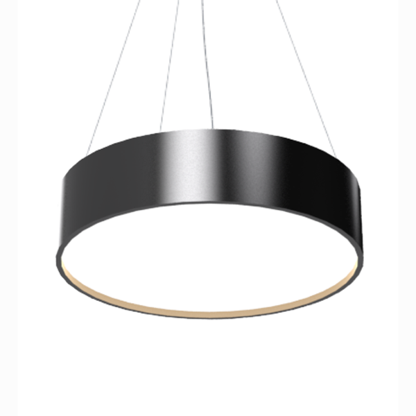 Lustre Pendente Cilíndrico 50cm Em Madeira Preto Ou Branco -