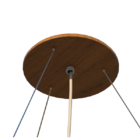 Lustre Pendente Cilíndrico 60x22cm Em Madeira Louro Freijó