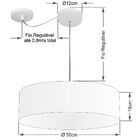 Lustre Pendente Cilíndrico Com Desvio De Centro Md-4259 Cúpul