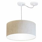 Lustre Pendente Cilíndrico Com Desvio De Centro Vivare Md-415