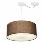 Lustre Pendente Cilíndrico Com Desvio De Centro Vivare Md-415