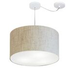 Lustre Pendente Cilíndrico Com Desvio De Centro Vivare Md-416