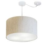 Lustre Pendente Cilíndrico Com Desvio De Centro Vivare Md-416