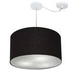 Lustre Pendente Cilíndrico Com Desvio De Centro Vivare Md-416