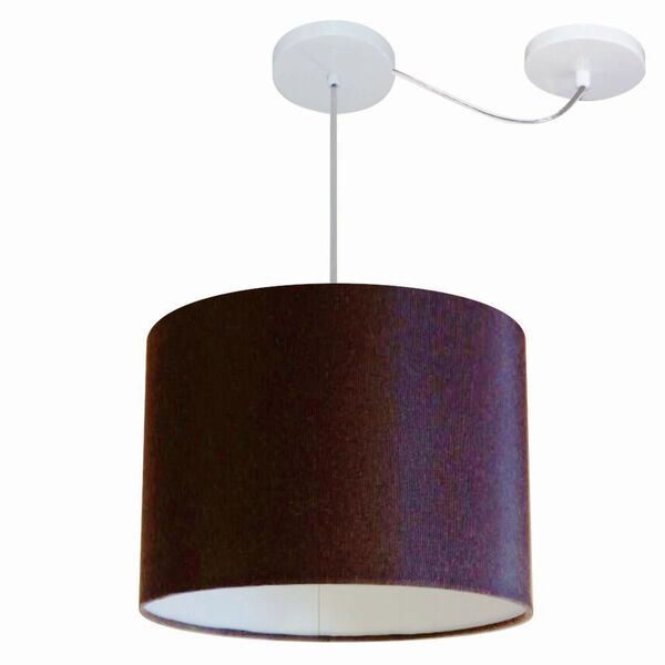 Lustre Pendente Cilíndrico Com Desvio De Centro Vivare Md-422