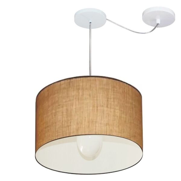 Lustre Pendente Cilíndrico Com Desvio De Centro Vivare Md-422