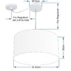 Lustre Pendente Cilíndrico Com Desvio De Centro Vivare Md-422