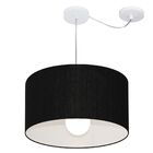 Lustre Pendente Cilíndrico Com Desvio De Centro Vivare Md-422