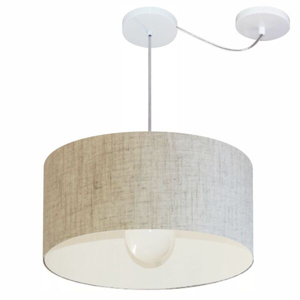 Lustre Pendente Cilíndrico Com Desvio De Centro Vivare Md-423