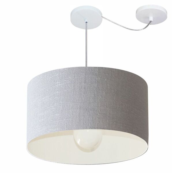 Lustre Pendente Cilíndrico Com Desvio De Centro Vivare Md-423