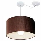 Lustre Pendente Cilíndrico Com Desvio De Centro Vivare Md-423