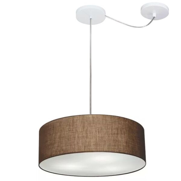 Lustre Pendente Cilíndrico Com Desvio De Centro Vivare Md-425