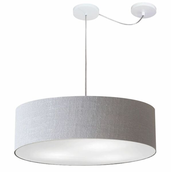 Lustre Pendente Cilíndrico Com Desvio De Centro Vivare Md-426