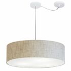 Lustre Pendente Cilíndrico Com Desvio De Centro Vivare Md-426