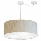 Lustre Pendente Cilíndrico Com Desvio De Centro Vivare Md-426