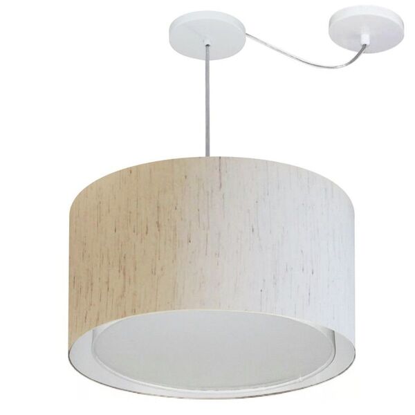 Lustre Pendente Cilíndrico Com Desvio De Centro Vivare Md-430