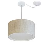 Lustre Pendente Cilíndrico Com Desvio De Centro Vivare Md-430