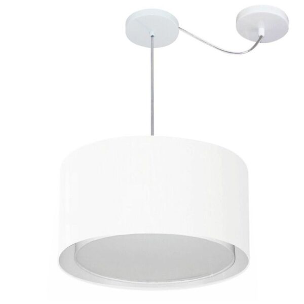 Lustre Pendente Cilíndrico Com Desvio De Centro Vivare Md-430