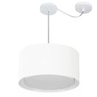 Lustre Pendente Cilíndrico Com Desvio De Centro Vivare Md-430