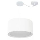 Lustre Pendente Cilíndrico Com Desvio De Centro Vivare Md-430