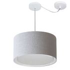 Lustre Pendente Cilíndrico Com Desvio De Centro Vivare Md-430