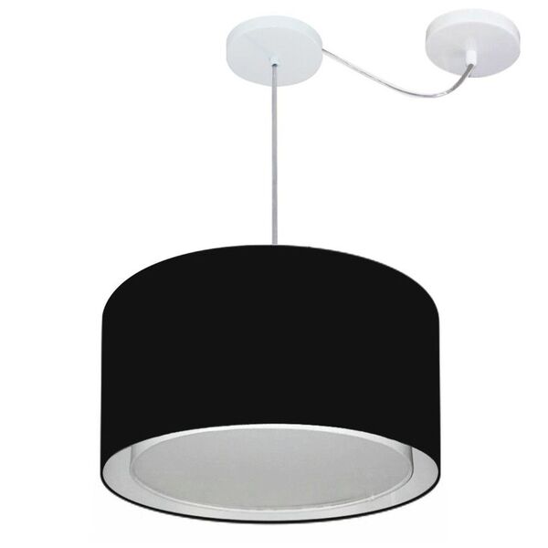 Lustre Pendente Cilíndrico Com Desvio De Centro Vivare Md-430