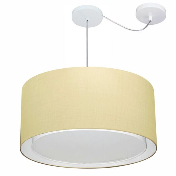 Lustre Pendente Cilíndrico Com Desvio De Centro Vivare Md-430